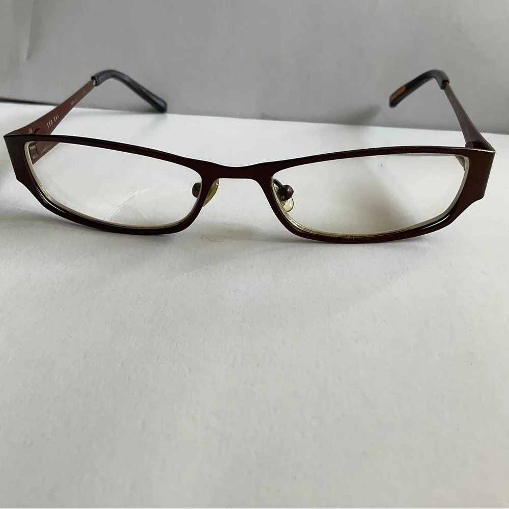 Ted Baker Eyeglasses with Metal Frame Granny Size